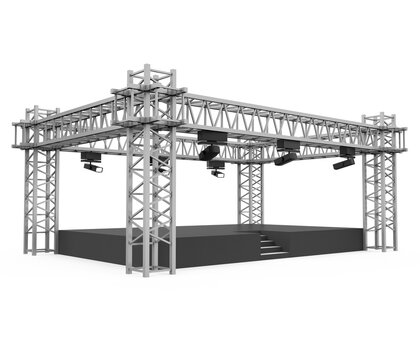 Outdoor Concert Stage Isolated