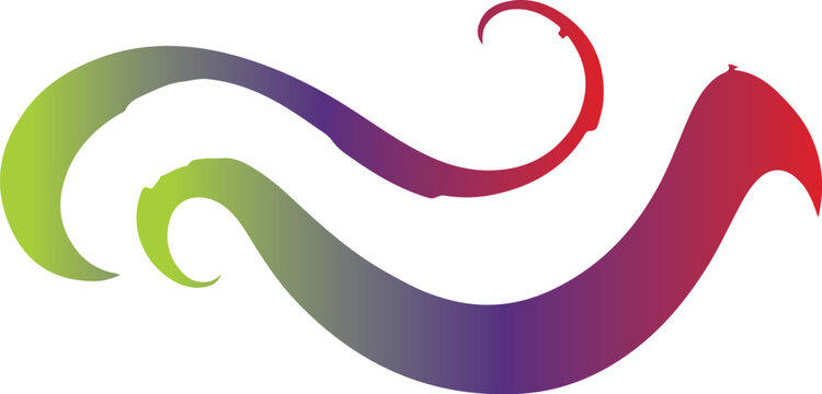 Gemini said

Abstract vector illustration of a wave pattern background featuring a colorful brush texture with a spiral swirl shape and artistic light lines