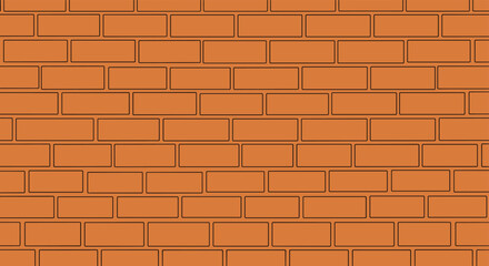 Obraz premium Seamless brown brick wall texture background for industrial architectural and construction themed website or app backgrounds.