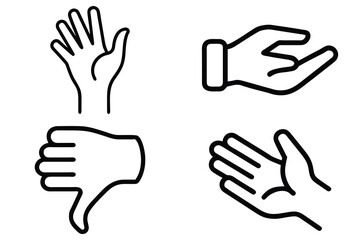 Obraz premium Hand Outline