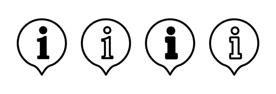 Information sign icon vector illustration. about us sign and symbol. question mark icon