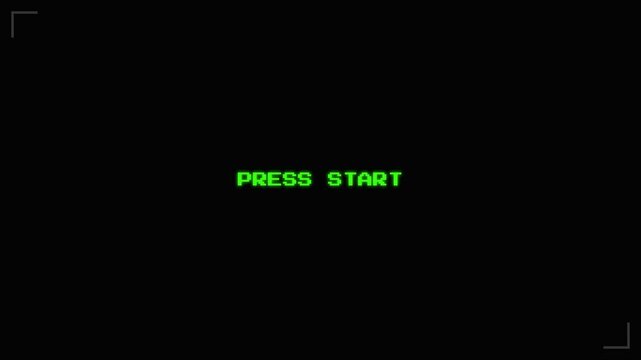Press Start Game Animation