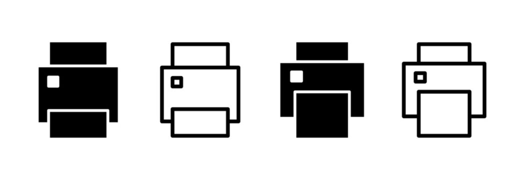 Print icon vector illustration. printer sign and symbol