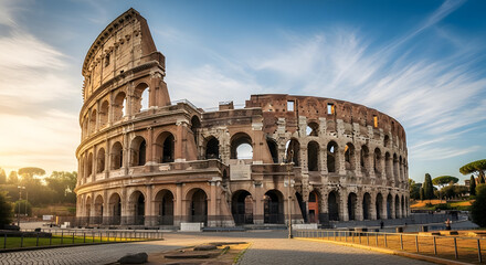 Fototapeta premium Memorial day remembrance majestic colosseum in rome honoring sacrifice and history