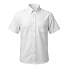 White short sleeve button down dress shirt © BTG