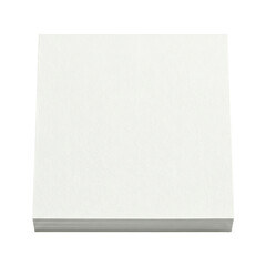 Fototapeta premium Clean stack of white square cardstock paper for office use