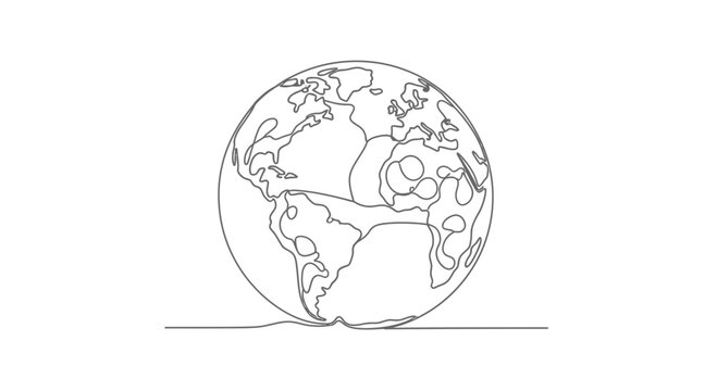 Globe Earth Planet World Map.