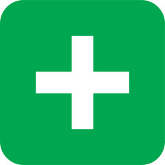 Fototapeta premium sign vectordesign icon template mono color green