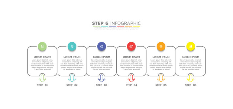 Presentation business abstract background infographic template colorful