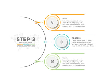 Presentation business abstract background infographic template colorful