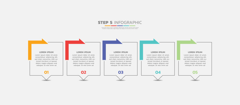 Presentation business abstract background infographic template colorful