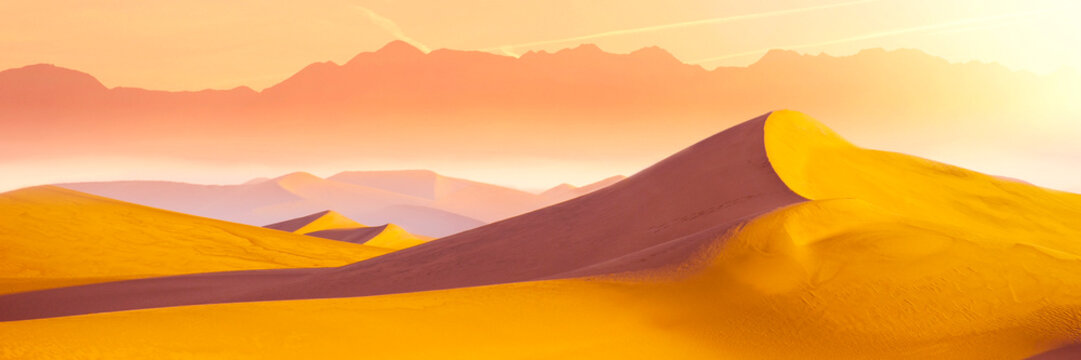 Sand DesertDesert Sand Dunes in Death Valley, Nevada, USA	