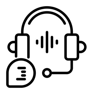 costumer service icon, line icon style