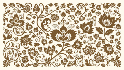 Obraz premium Seamless floral pattern