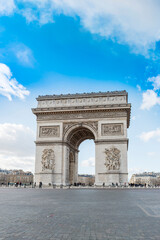 Fototapeta premium Arc de Triomphe Panorama, Paris, France. Top Europe Destination