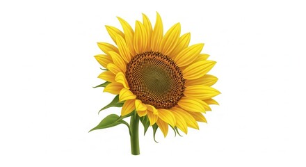 Obraz premium Bright sunflower with radiant yellow petals and a intricate seed head design