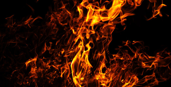 Fire abstract motion background. Fire burning concept. Fire intense heat texture. Fire burning pattern.