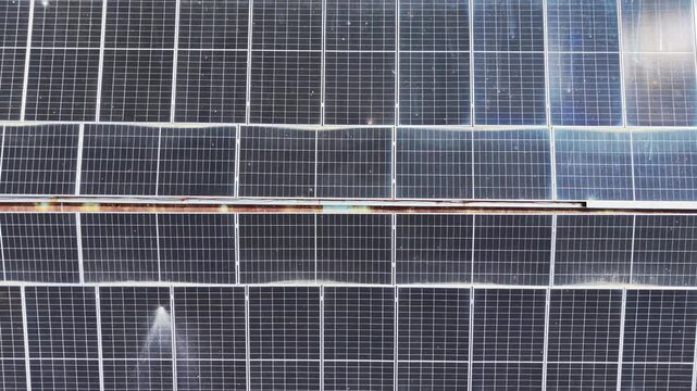 Solar panel on old house in countryside