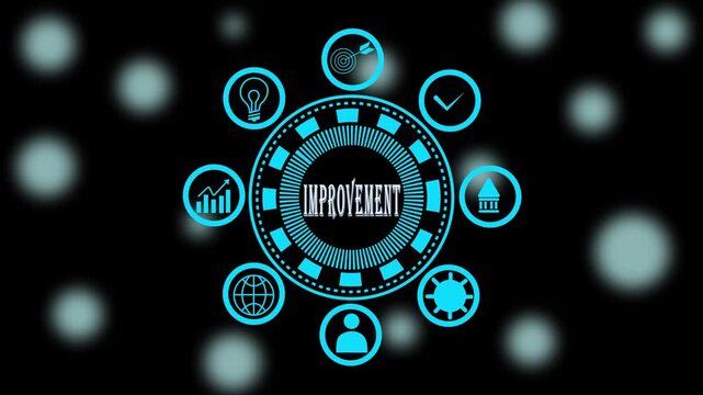 Futuristic digital interface concept with circular and glowing effects for technology and innovation