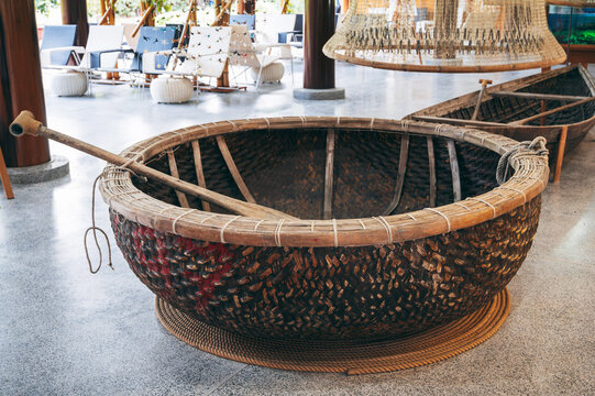 A Vietnamese basket similar to a bamboo basket is called a coracle
