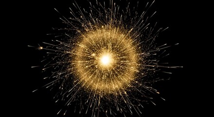 Obraz premium spectacular firework explosion lighting up the night sky with vibrant sparks