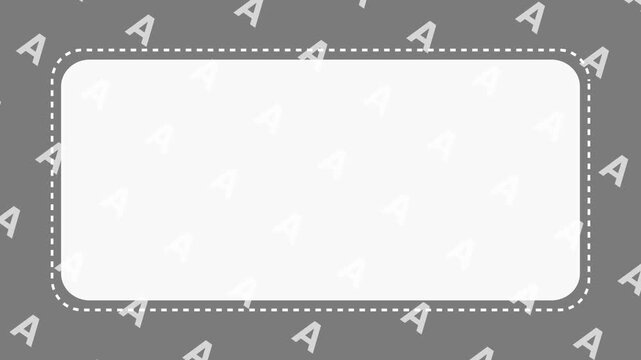 Letter A Pattern Animation | Alphabet Background Seamless Education Design | Copy Space