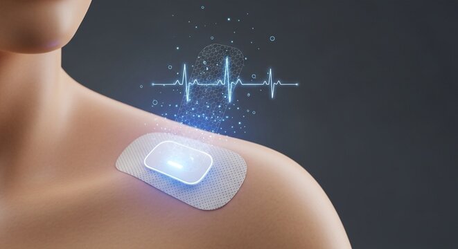Wearable heart rate monitor patch with digital heart rhythm visualization and generative ai technology