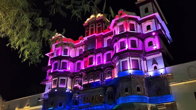 Rajwada Palace, Indore, Madhya Pradesh, India.