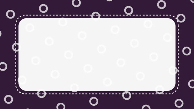 Letter O Pattern Animation | Alphabet Background Seamless Education Design | Copy Space