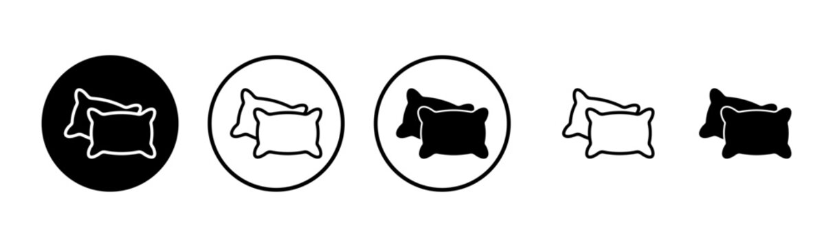 Pillow icon logo design. Pillow sign and symbol. Comfortable fluffy pillow
