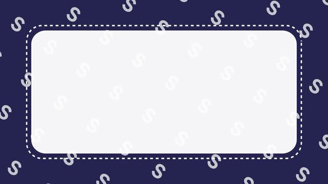 Letter S Pattern Animation | Alphabet Background Seamless Education Design | Copy Space