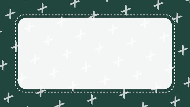 Letter X Pattern Animation | Alphabet Background Seamless Education Design | Copy Space