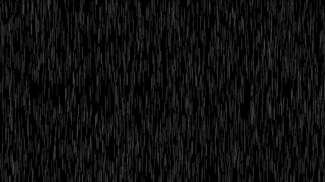 Rain Loop - Transparent Background Alpha Channel