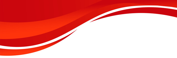 Vector red line background curve element with white space for text and message design, overlapping layers, vector © laily