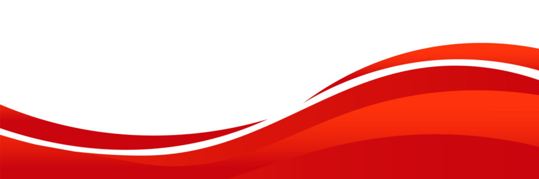 Vector red line background curve element with white space for text and message design, overlapping layers, vector
