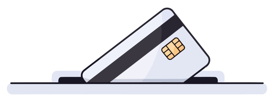 Credit card payment flat vector icon for online transaction and digital checkout