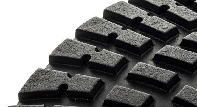 Tire tread pattern closeup