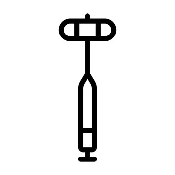 percussion hammer icon line
