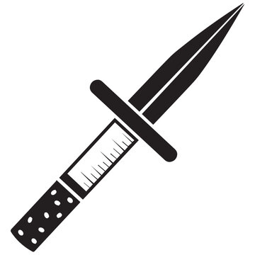 Cigarette transformed into a dagger symbolizing harm cigarette violence illustration minimalist abstract