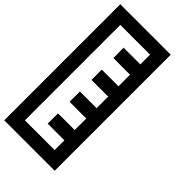 Ruler grid measurement icon for drafting and layout design. Perfect for graphic design software, UI UX interfaces, architecture tools, education projects, web apps, and print layouts.