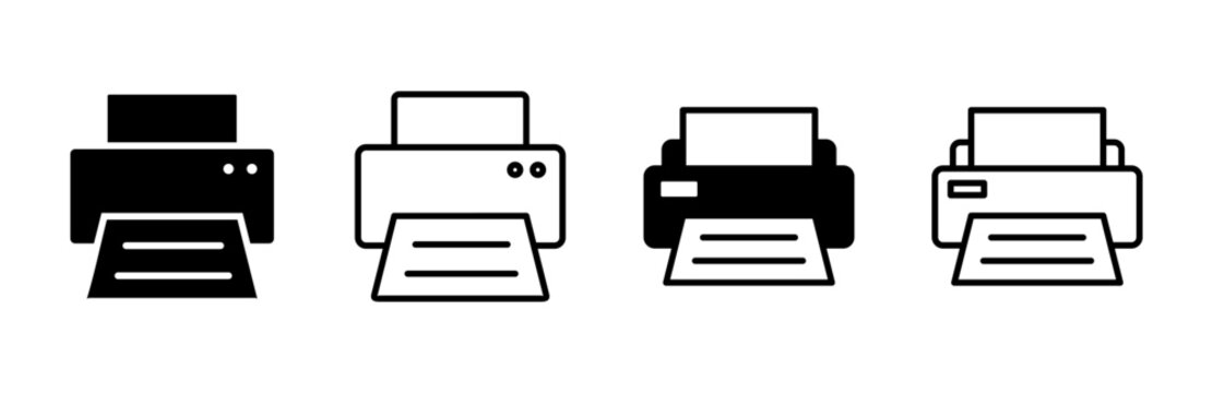 Print icon set. printer icon vector.