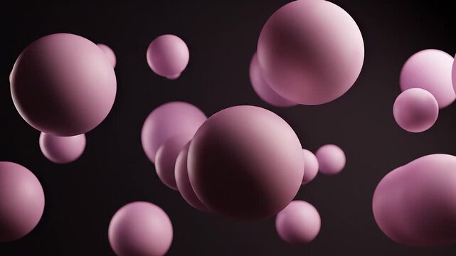 Abstract Blue Pink Gradient Liquid Blob Background