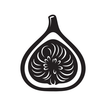 Fig silhouette vector icon sign symbol illustration design

