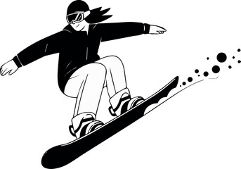 Snowboarding gear and apparel elements for sports use © Icons Queen