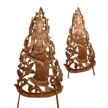 Traditional Khmer Shadow Puppet Sbek Thom - Cambodia Cultural Heritage