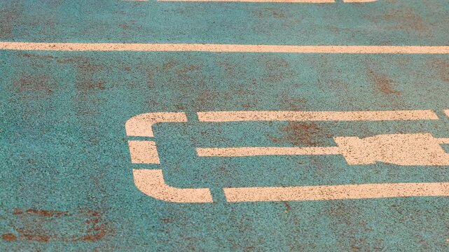 Electric vehicle charging sign symbol for electromobility and clean transport