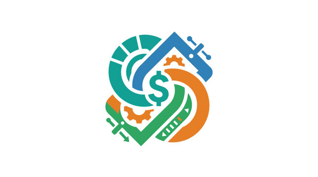 Eco-Friendly Business Icon Vector Illustration Representing Green Commerce and Sustainability