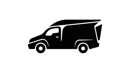 Fototapeta premium Vector Icon of a Rickshaw Tuk Tuk Side View in Flat Style for Transportation and Travel