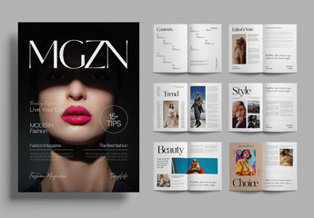 Luxury Magazine Layout Template
