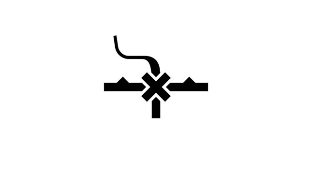 Icon of Smoking Cessation Symbol in Minimalist Vector Style for Health and Wellness Applications